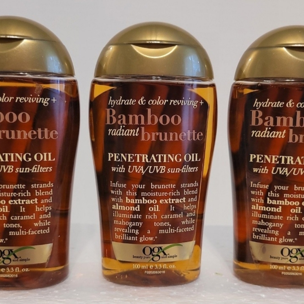 OGX Hydrate & Color Revive Bamboo Radiant Brunette Penetrating Oil 3.3oz - 3 Qty
